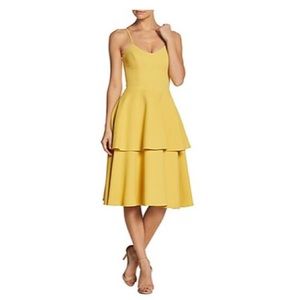 NWT Dress the Population Dress Yasmin Tiered Dress
